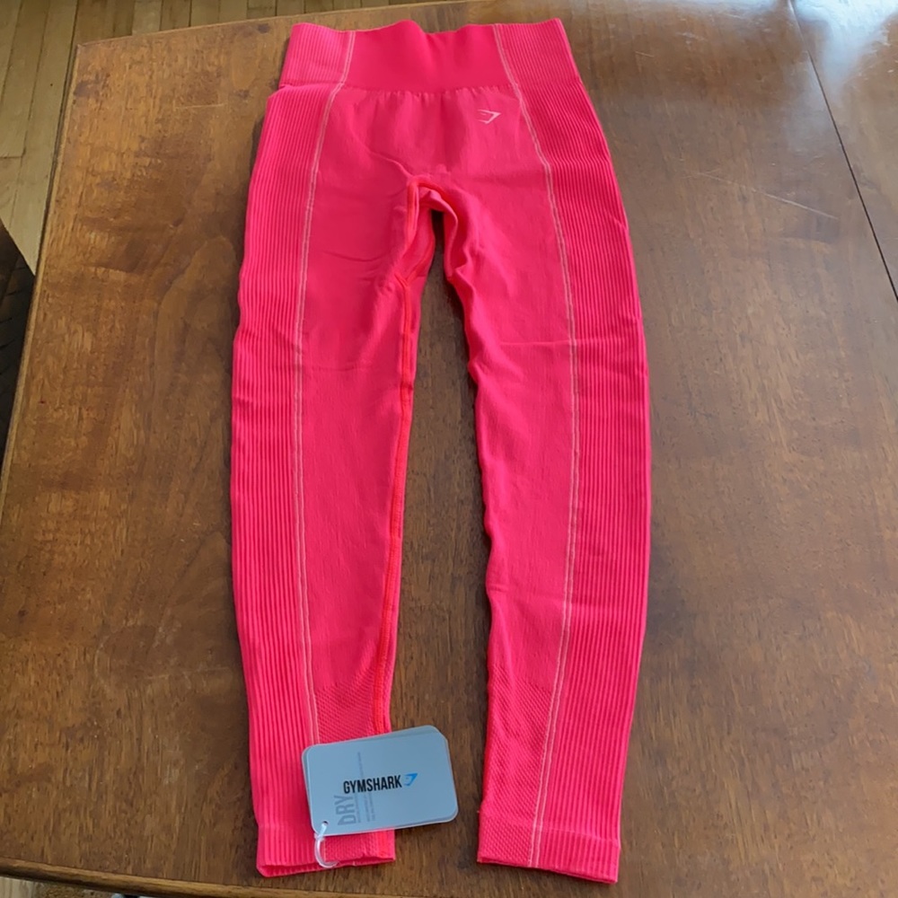 NWOT Gymshark Neon Pink Ultra Seamless Leggings
